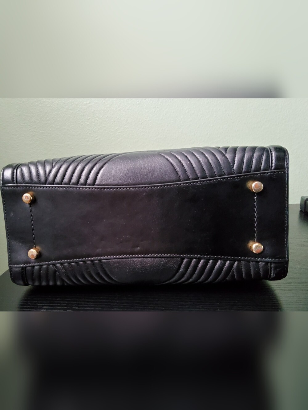 Coach Black Quilted Leather Satchel with Matching Wallet - Picture 6 of 11
